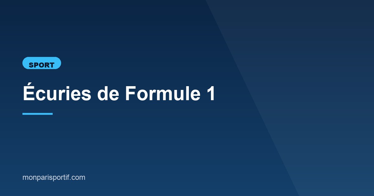 Illustration de l'article consacré aux écuries de F1